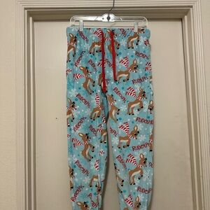 RUDOLPH THE RED NOSE REINDEER FLEECE PAJAMA BOTTOMS